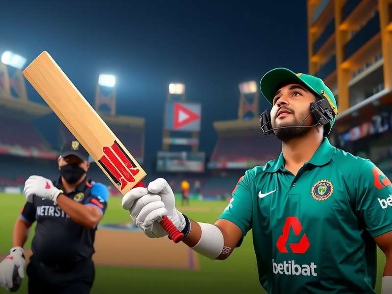 Betway live cricket match streaming on TV screen
