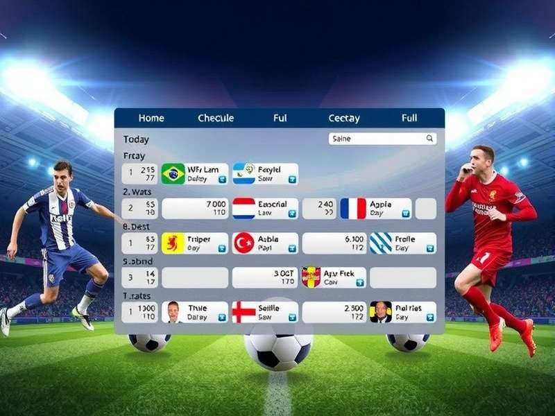 Football match stadium with fans cheering