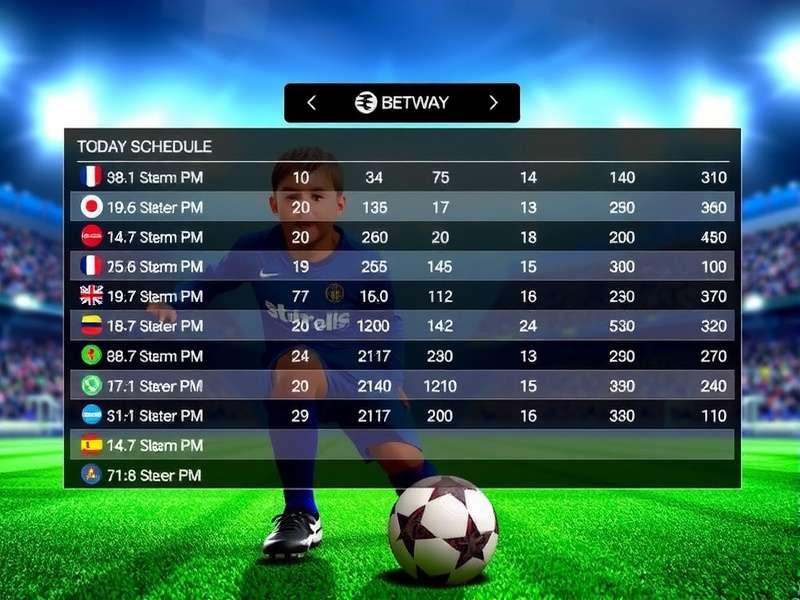 Football bettor analyzing match statistics and Betway odds on a laptop