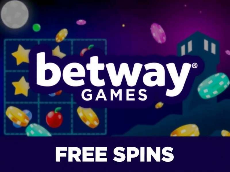 Betway free spins interface showing slot games with bonus features