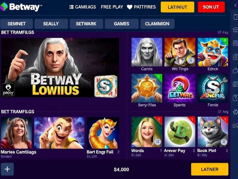 Betway Gameplay Interface on Mobile