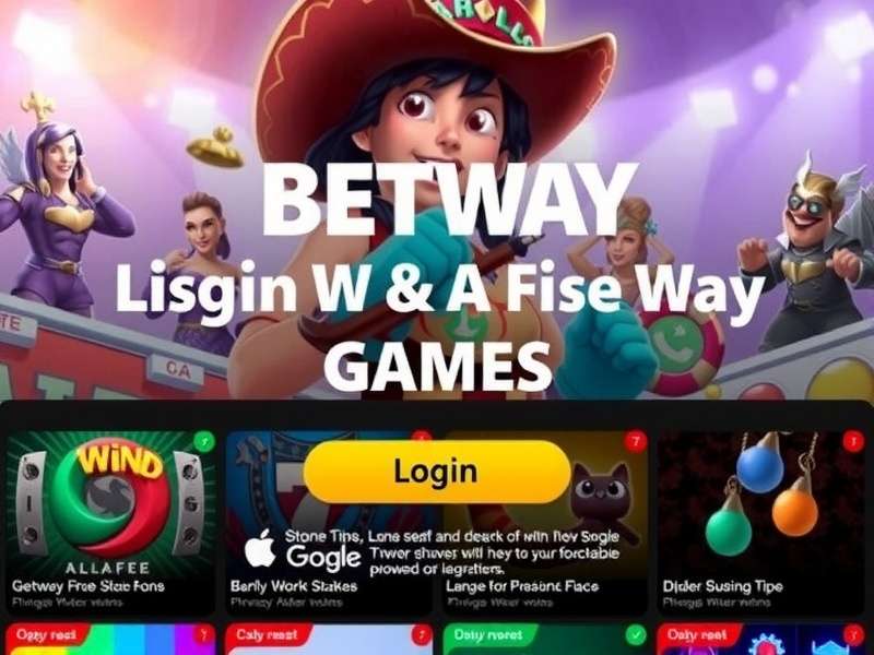 Betway Games App Store Login Screen on Mobile Devices